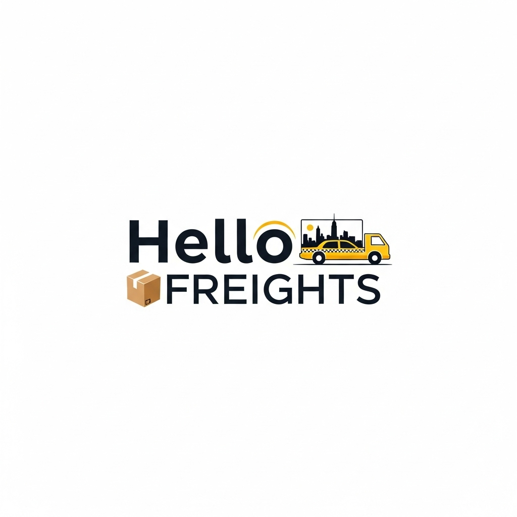 Hello Freights/MOVING &amp; STORAGE Logo