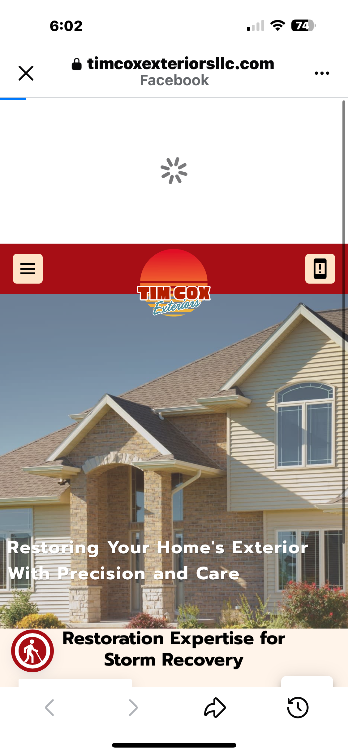 Tim Cox Exteriors Logo