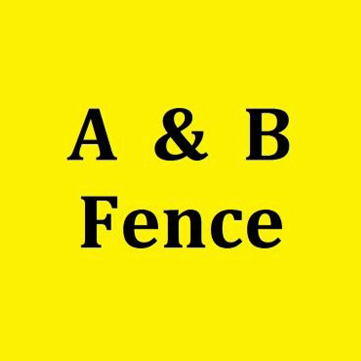 A &amp; B Fence Company Logo