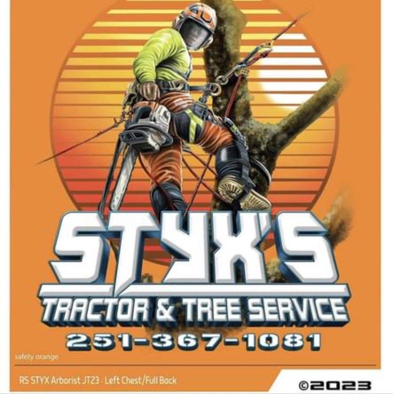 Styx's Tractor and Tree Service Logo