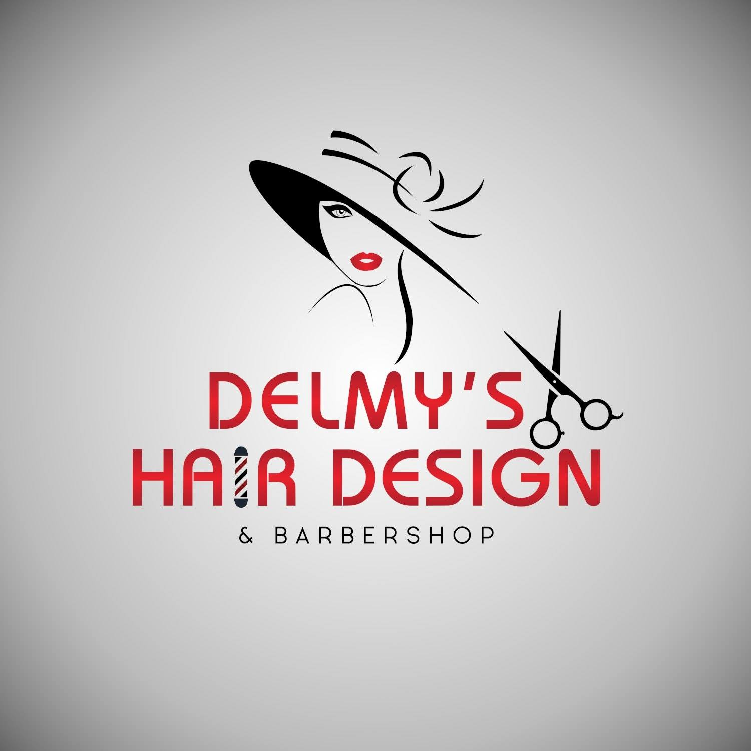 Delmys Hair Design &amp; Barbershop Logo
