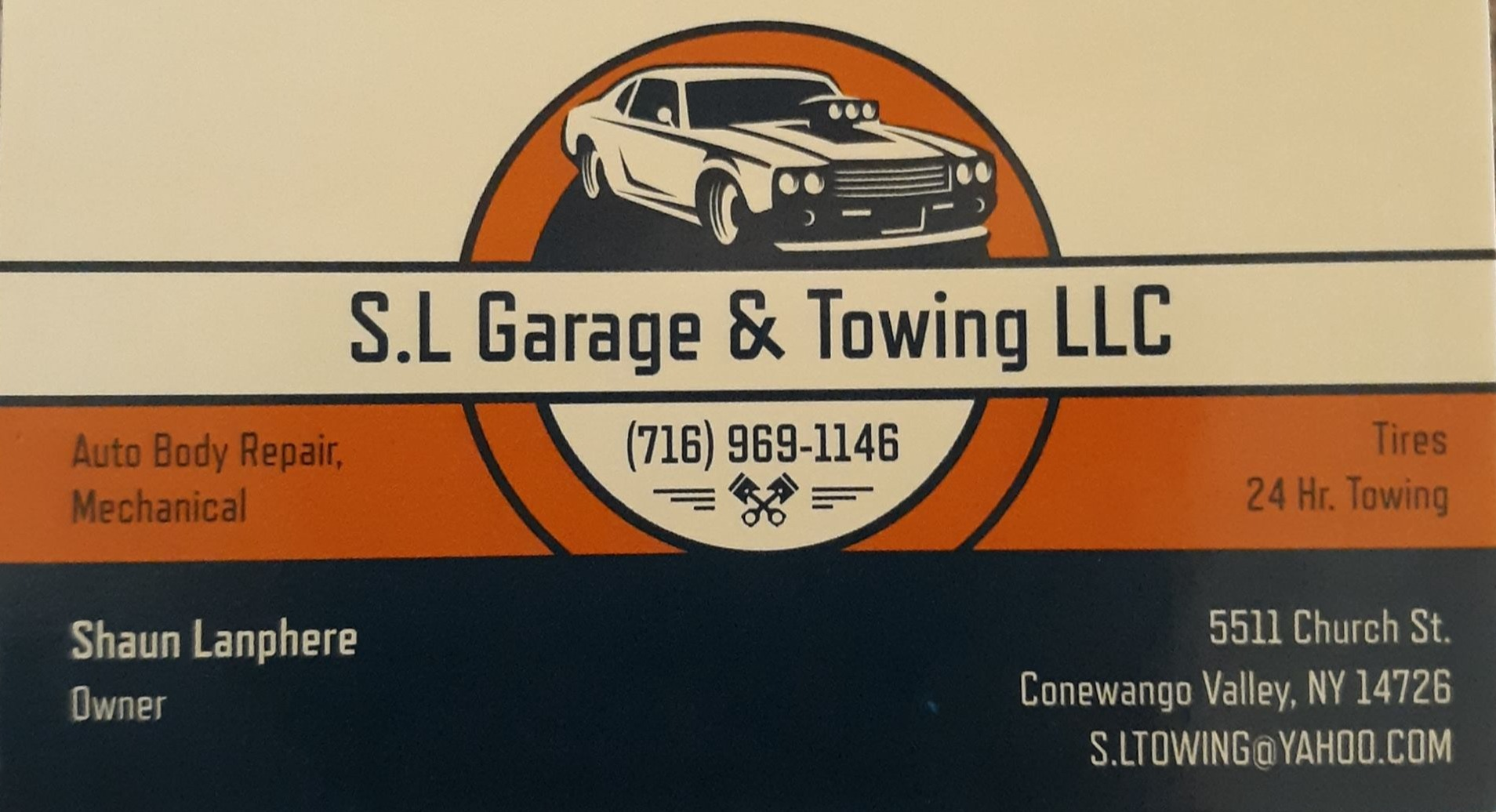 S.L Garage &amp; Towing LLC Logo