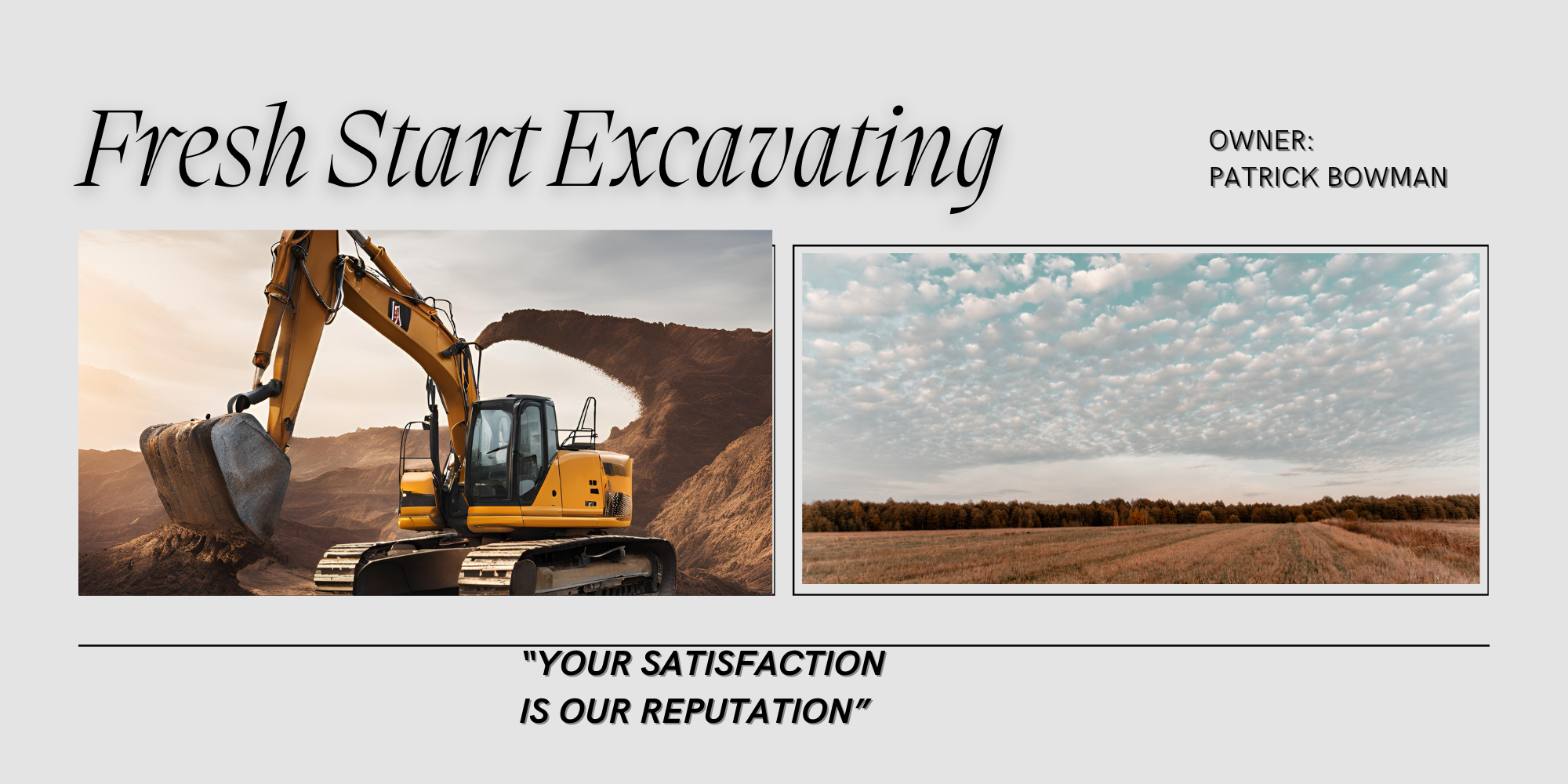 Fresh Start Excavating, LLC Logo