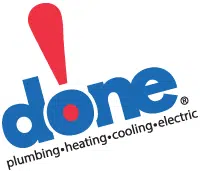Done Plumbing, Heating, Cooling &amp; Electric Logo