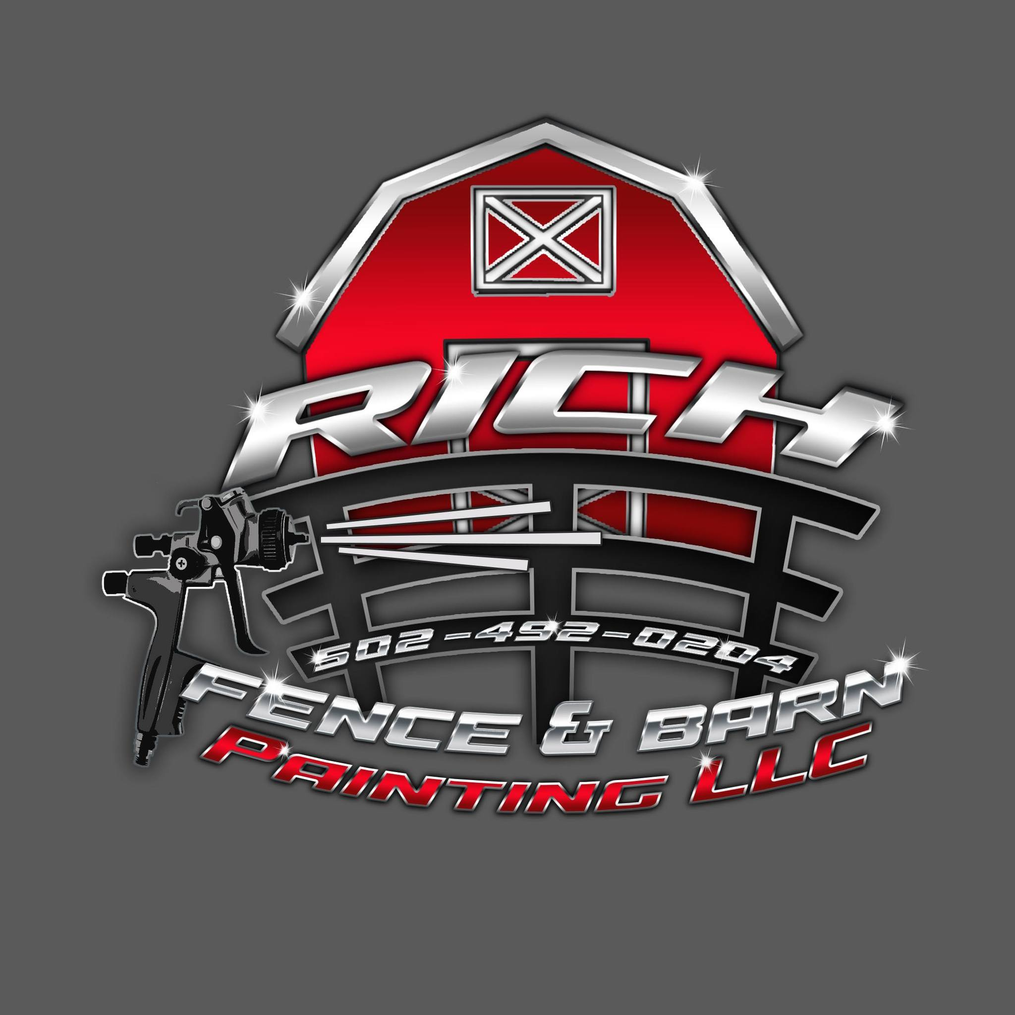 Rich Fence &amp; Barn Painting Logo