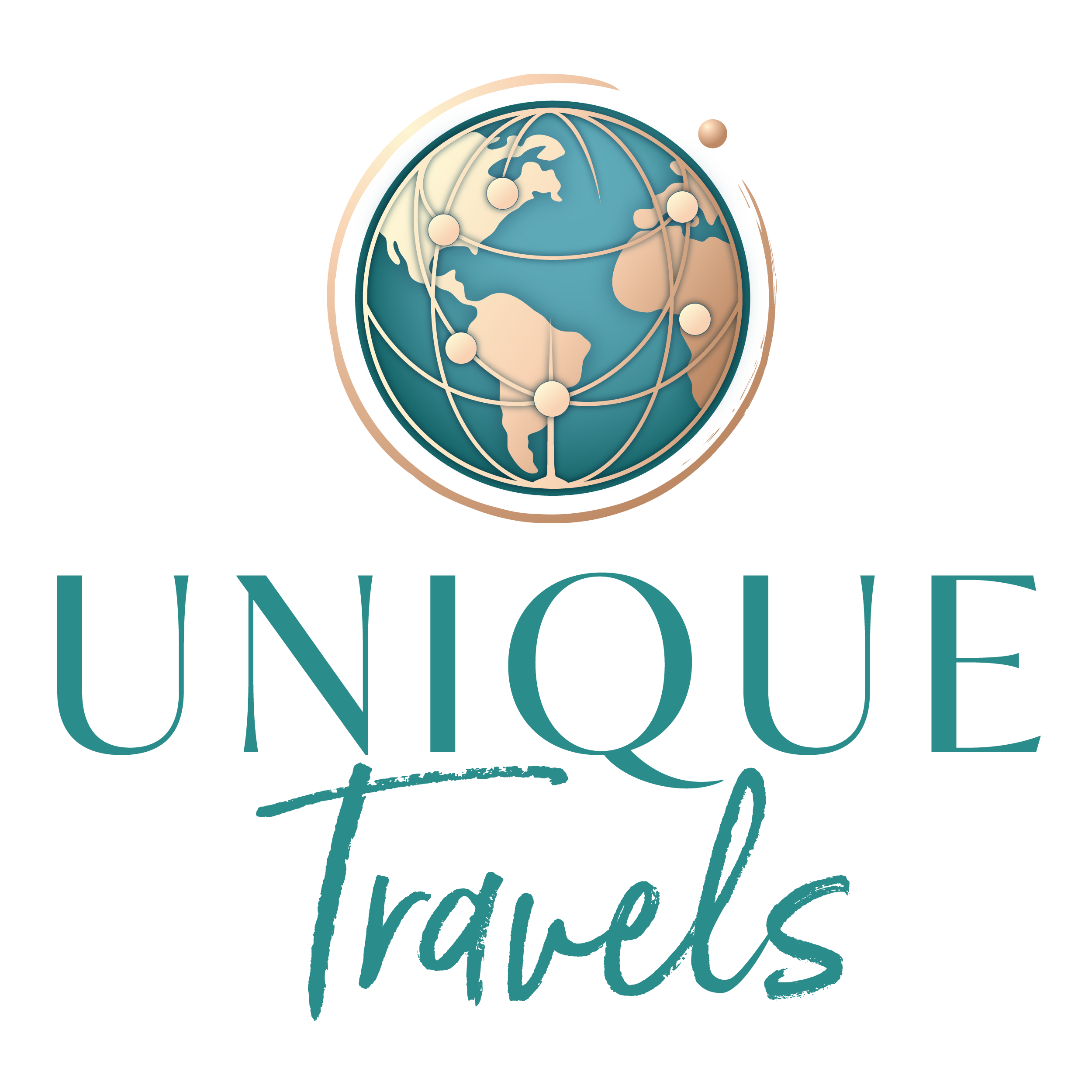 Unique Romance &amp; Adventure Travel Logo