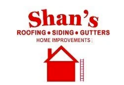 Shan&apos;s Roofing Siding and Gutters Logo