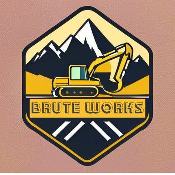 Brute Works Excavating &amp; Earth Moving Logo