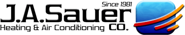J.A. Sauer, Co. Heating &amp; Air Conditioning Logo