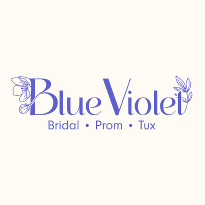 Blue Violet Bridal Prom and Tux Logo