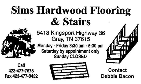 Sims Hardwood Flooring &amp; Stairs Logo