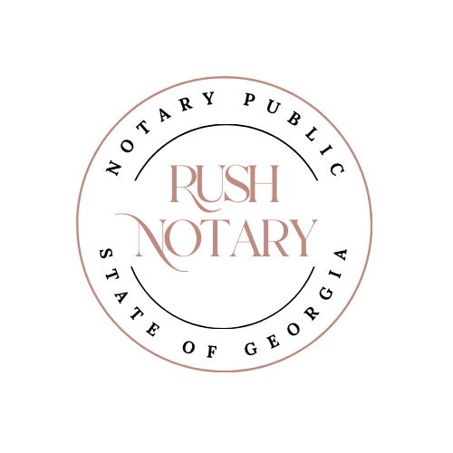 Rush Notary &amp; Signing Co. Logo