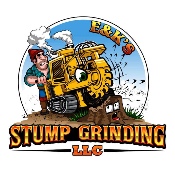 E &amp; K's Stump Grinding Logo