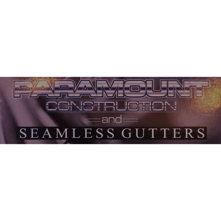 Paramount Construction and Seamless Gutters Logo
