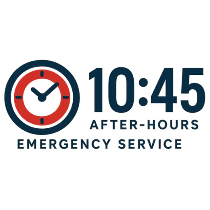 10:45 Emergency Services Logo
