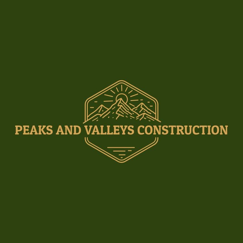 Peaks And Valleys Construction Logo