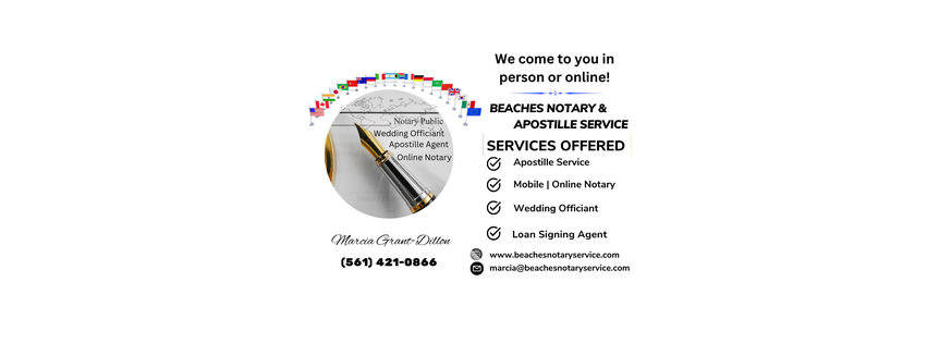 Beaches Notary and Apostille Service - West Palm Beach