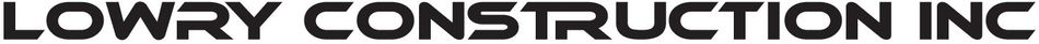 Lowry Construction Inc. Logo