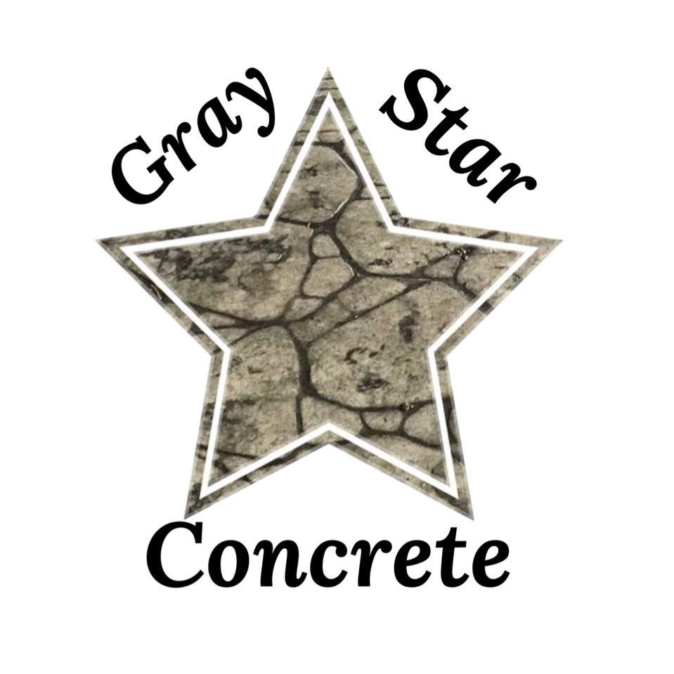 Gray Star Concrete Logo