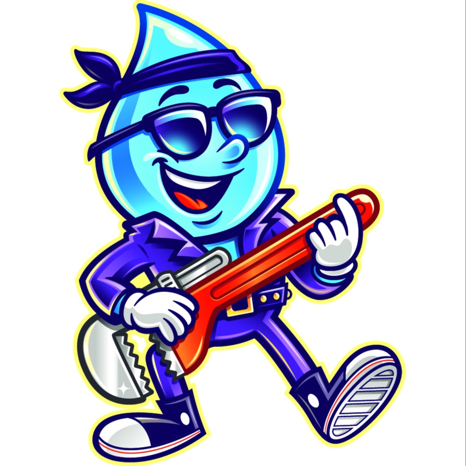 DropStars Plumbing Logo