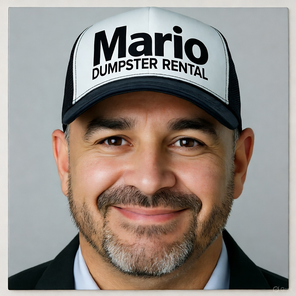 Mario Dumpster Rental Logo